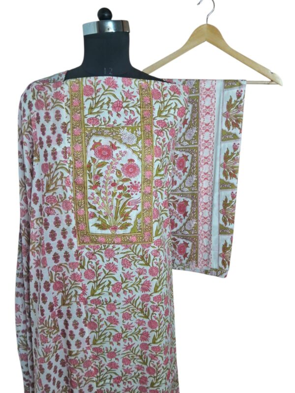 Printed Cotton Suit Multi colour with patch work Printed Dupatta printed Bottom
